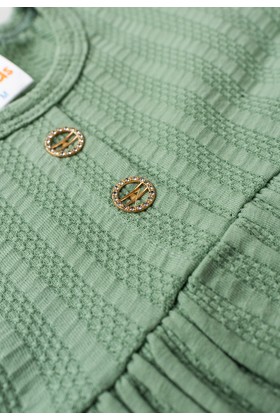 Vestido Curto Menina Sunset - Verde - Ame Kids