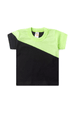 Conjunto de Blusa e Shorts Meia Malha Menino - Preto e Verde -  Ame Kids