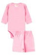 Conjunto Body e Short Infantil Proteção Uv - Rosa Neon - Ame Kids
