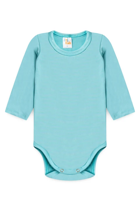 Conjunto Body e Short Infantil Proteção Uv - Turquesa - Ame Kids