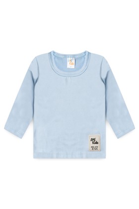 Conjunto Blusa e Short Infantil Proteção Uv - Azul Bebê  - Ame Kids