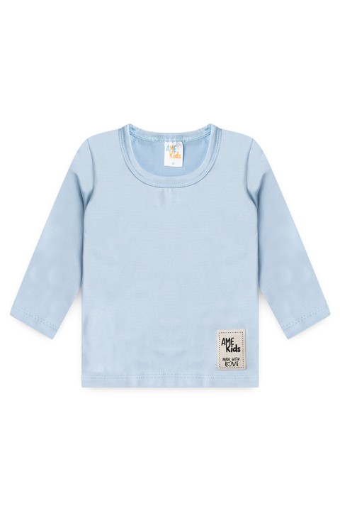 Conjunto Blusa e Short Infantil Proteção Uv - Azul Bebê  - Ame Kids