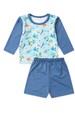 Conjunto Blusa e Short Infantil Proteção Uv - Fundo do Mar - Ame Kids