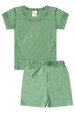 Conjunto Blusa No Stress e Shorts Menino - Verde - Ame Kids