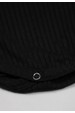 Conjunto Body Canelado Curto Menina - Preto - Ame Kids