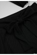 Conjunto Body Canelado Curto Menina - Preto - Ame Kids