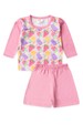 Conjunto Blusa e Short Infantil Proteção Uv - Picolé - Ame Kids