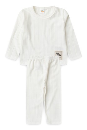 Conjunto Blusa e Calça Milano - Off-White - Ame Kids