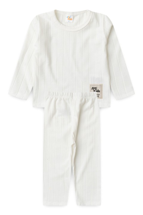 Conjunto Blusa e Calça Milano - Off-White - Ame Kids