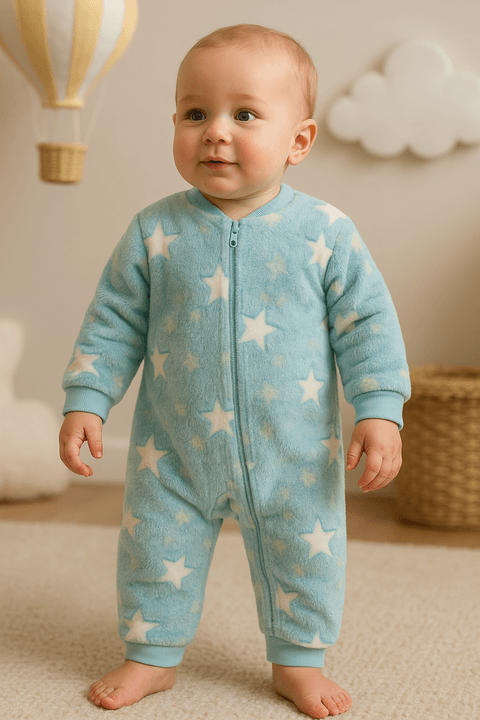 Macacão Fleece - Estrela Azul - Ame Kids