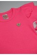 Conjunto Body Canelado Curto Menina - Pink - Ame Kids