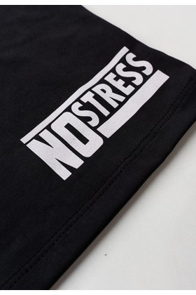 Conjunto Blusa e Short Infantil Proteção Uv - No Stress Preto - Ame Kids