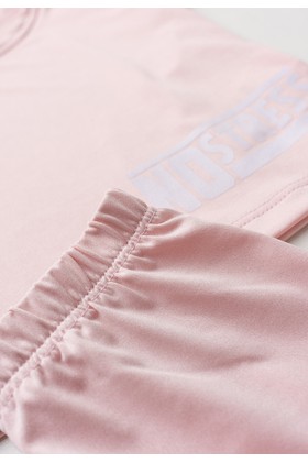 Conjunto Blusa e Short Infantil Proteção Uv - No Stress Rosa - Ame Kids