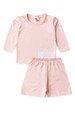 Conjunto Blusa e Short Infantil Proteção Uv - No Stress Rosa - Ame Kids