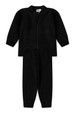 Conjunto Blusa e Calça Bouclé - Preto - Ame Kids