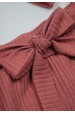 Conjunto Body Canelado Curto Menina - Rosê - Ame Kids