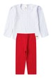 Conjunto Blusa e Calça Sunset - Branco - Ame Kids