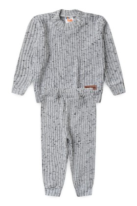 Conjunto Blusa Manga Longa e Calça Brush - Preto - Ame Kids