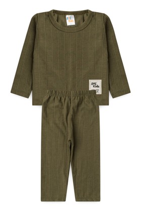 Conjunto Blusa e Calça Milano - Verde - Ame Kids