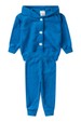 Conjunto Blusa e Calça Bouclé Quadriculado - Azul - Ame Kids