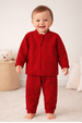 Conjunto Blusa e Calça Bouclé - Vermelho - Ame Kids
