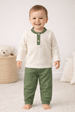 Conjunto Blusa Manga Longa e Calça Moscou - Verde - Ame Kids