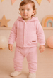 Conjunto Casaco Botões e Calça Turim - Rosa Bebê - Ame Kids