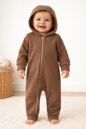 Macacão Bouclé - Marrom - Ame Kids