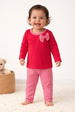 Conjunto Blusa Lacinho e Calça Suedine - Rosa Pink - Ame Kids