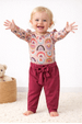 Conjunto Body e Calça Canelada Menina - Arco Iris - Ame Kids