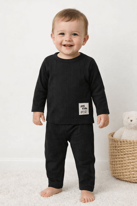Conjunto Blusa e Calça Milano - Preto - Ame Kids