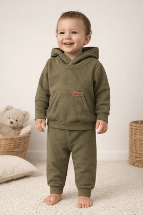 Conjunto Casaco  e Calça Turim - Verde Militar - Ame Kids