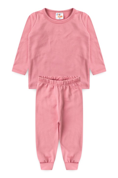 Conjunto Blusa e Calça Térmica - Rosa - Ame Kids