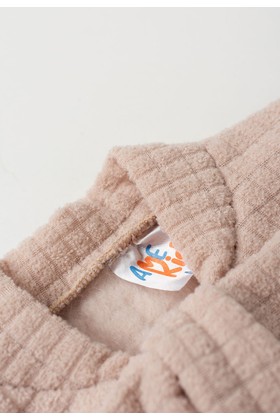 Macacão Bouclé Quadriculado - Creme - Ame Kids