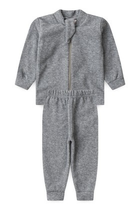 Conjunto Blusa e Calça Bouclé - Mescla - Ame Kids