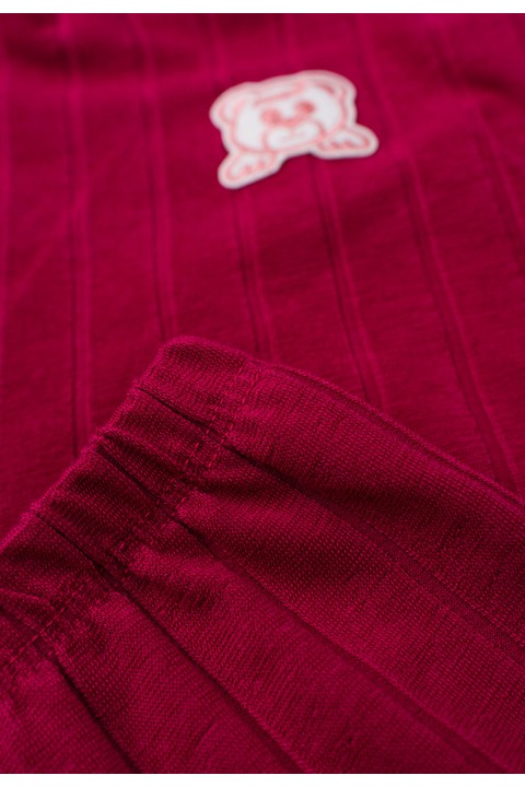 Conjunto Blusa Manga Longa Ursinho e Calça - Fucsia - Ame Kids