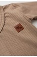 Conjunto Body Canelado Menino - Nude - Ame Kids