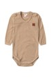 Conjunto Body Canelado Menino - Nude - Ame Kids