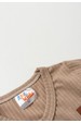 Conjunto Body Canelado Menino - Nude - Ame Kids