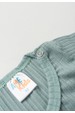 Conjunto Body Canelado Menino - Verde Jade - Ame Kids