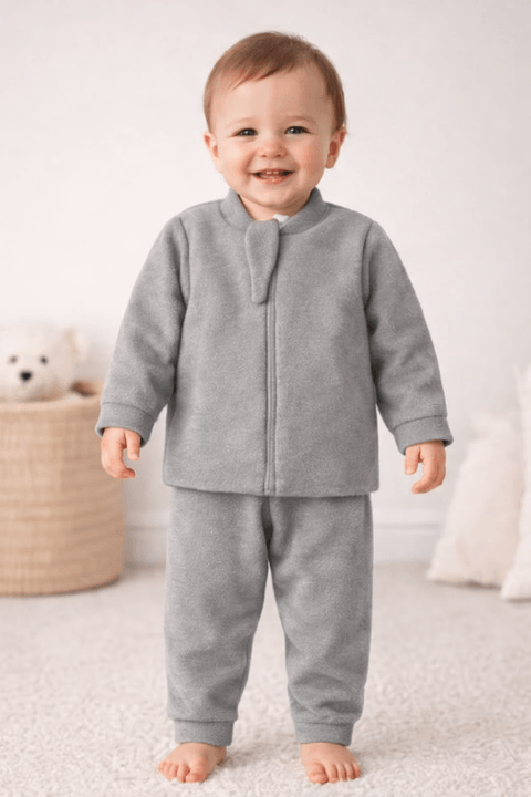 Conjunto Blusa e Calça Bouclé - Mescla - Ame Kids