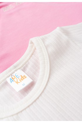 Conjunto Infantil Jardineira e Blusa - Rosa - Ame Kids
