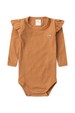 Conjunto Body Canelado Menina - Caramelo - Ame Kids