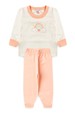 Conjunto Pijama Bebê Meia Estação Blusa e Calça - Arco Off-White - Ame Kids