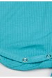 Conjunto Body Canelado Curto Menino - Ciano - Ame Kids