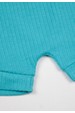 Conjunto Body Canelado Curto Menino - Ciano - Ame Kids