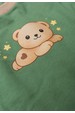 Conjunto Pijama Bebê Meia Estação Blusa e Calça - Ursinho Verde - Ame Kids