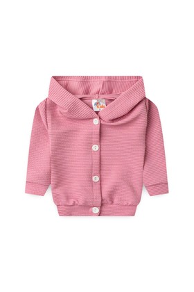 Conjunto Bebê Casaco Botões e Calça Turim - Rosa - Ame Kids