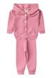 Conjunto Bebê Casaco Botões e Calça Turim - Rosa - Ame Kids