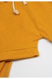 Conjunto Body Canelado Curto Menino - Girassol - Ame Kids